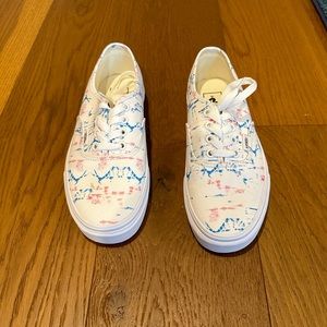 Madewell x Vans lace up sneakers - tie dye canvas W size 7 M size 5.5
